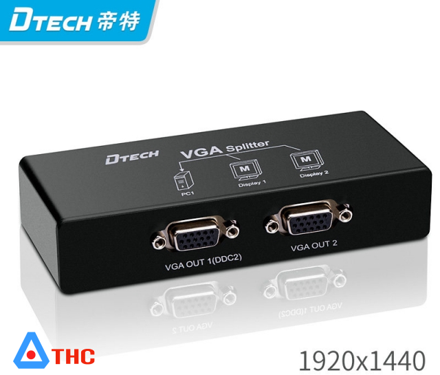 Bộ chia VGA 1 ra 2 Dtech 